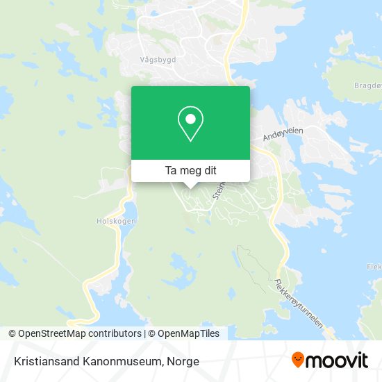 Kristiansand Kanonmuseum kart