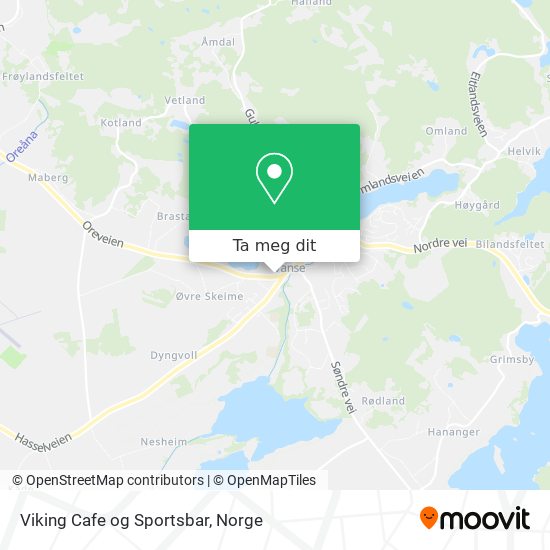 Viking Cafe og Sportsbar kart