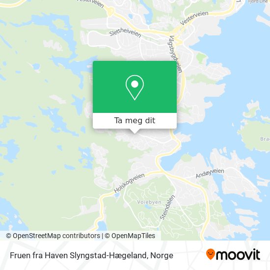 Fruen fra Haven Slyngstad-Hægeland kart