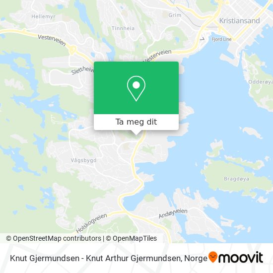 Knut Gjermundsen - Knut Arthur Gjermundsen kart
