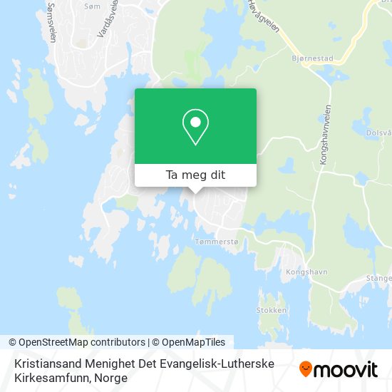 Kristiansand Menighet Det Evangelisk-Lutherske Kirkesamfunn kart