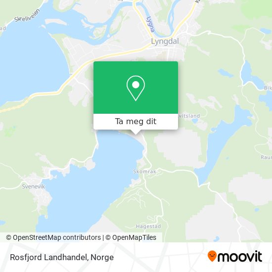 Rosfjord Landhandel kart