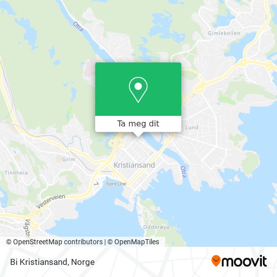 Bi Kristiansand kart