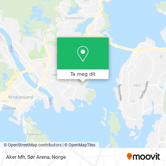 Aker Mh, Sør Arena kart