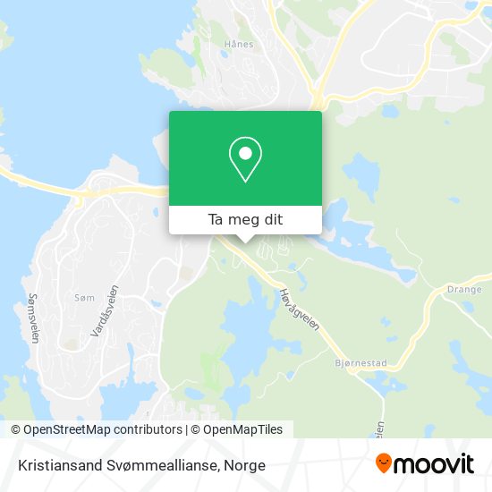 Kristiansand Svømmeallianse kart