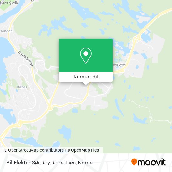 Bil-Elektro Sør Roy Robertsen kart