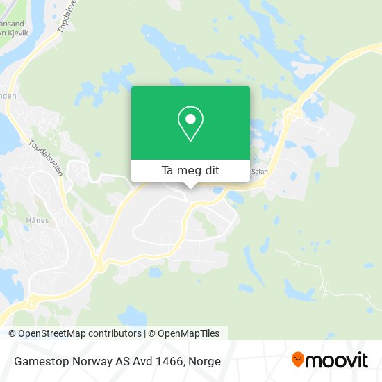 Gamestop Norway AS Avd 1466 kart