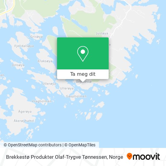 Brekkestø Produkter Olaf-Trygve Tønnessen kart