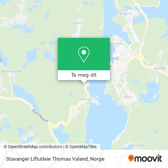 Stavanger Liftutleie Thomas Valand kart
