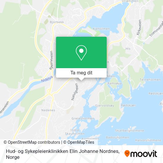 Hud- og Sykepleienklinikken Elin Johanne Nordnes kart