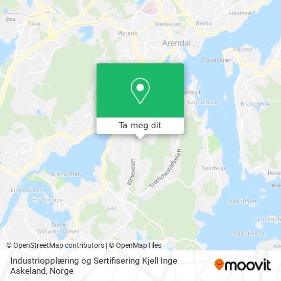Industriopplæring og Sertifisering Kjell Inge Askeland kart