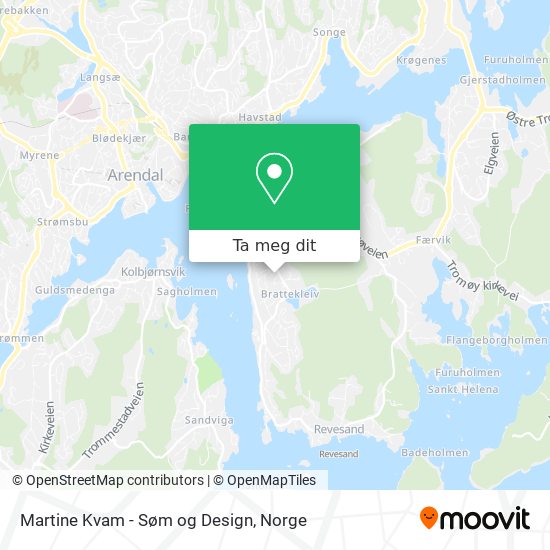 Martine Kvam - Søm og Design kart
