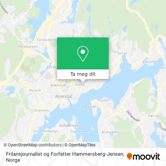 Frilansjournalist og Forfatter Hammersberg-Jensen kart