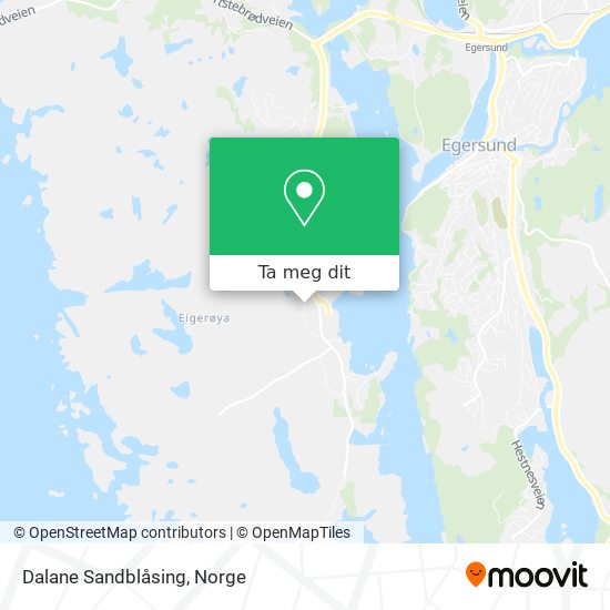 Dalane Sandblåsing kart