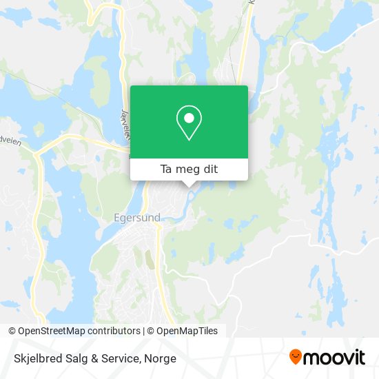 Skjelbred Salg & Service kart