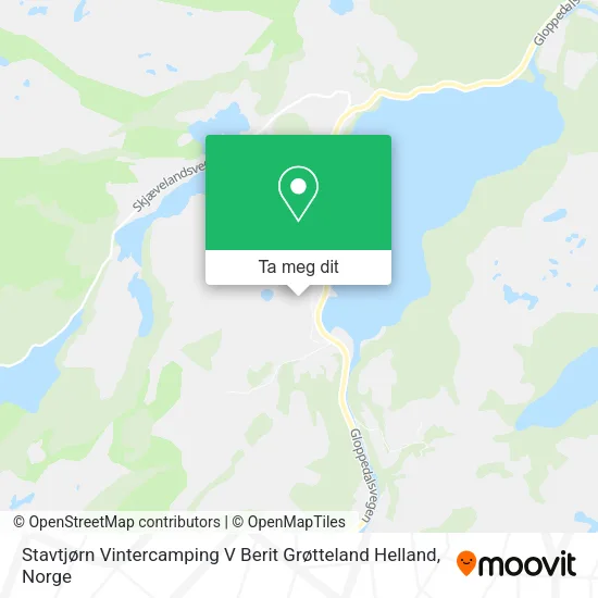 Stavtjørn Vintercamping V Berit Grøtteland Helland kart