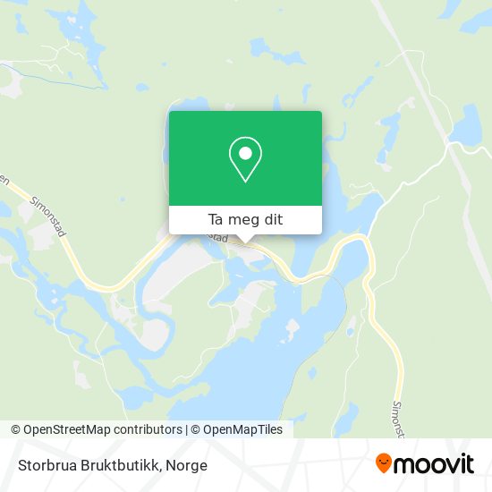 Storbrua Bruktbutikk kart