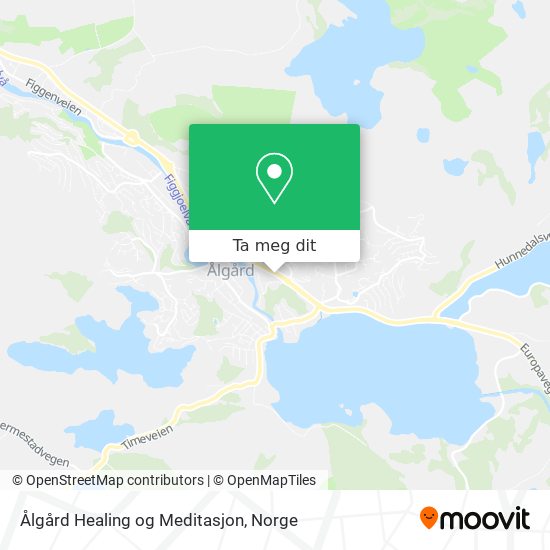Ålgård Healing og Meditasjon kart