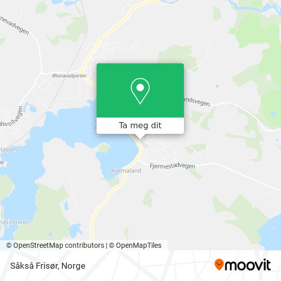 Såkså Frisør kart