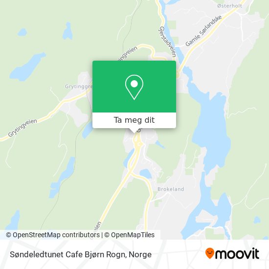 Søndeledtunet Cafe Bjørn Rogn kart