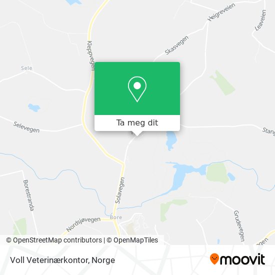 Voll Veterinærkontor kart