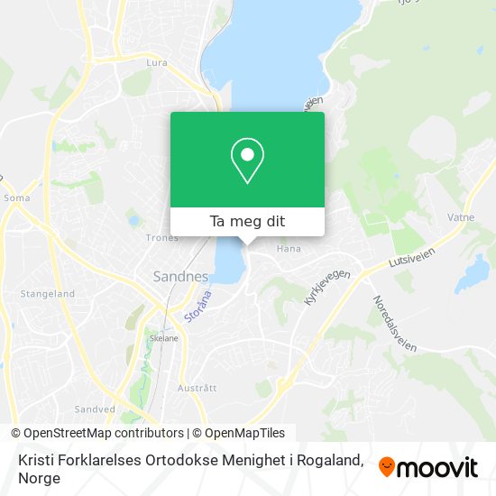Kristi Forklarelses Ortodokse Menighet i Rogaland kart