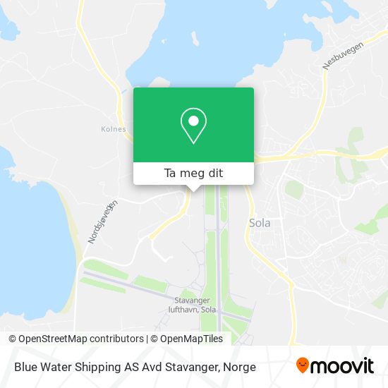 Blue Water Shipping AS Avd Stavanger kart