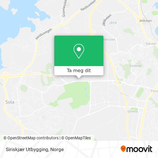 Siriskjær Utbygging kart