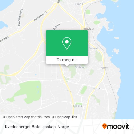 Kvednaberget Bofellesskap kart