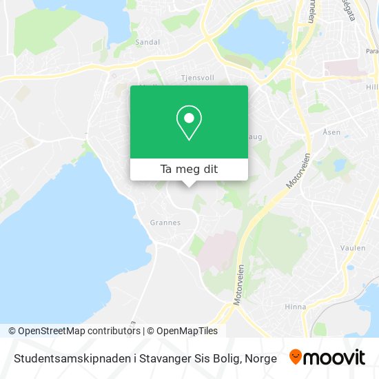 Studentsamskipnaden i Stavanger Sis Bolig kart