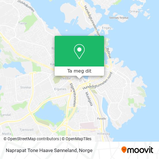 Naprapat Tone Haave Sønneland kart