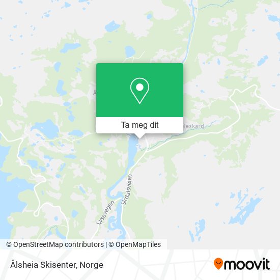 Ålsheia Skisenter kart