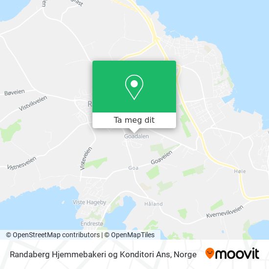 Randaberg Hjemmebakeri og Konditori Ans kart