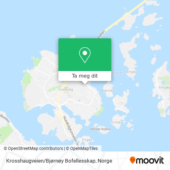 Krosshaugveien / Bjørnøy Bofellesskap kart