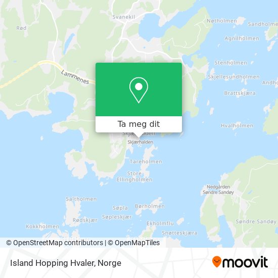 Island Hopping Hvaler kart