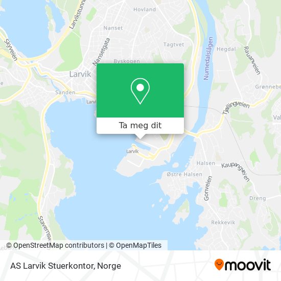 AS Larvik Stuerkontor kart
