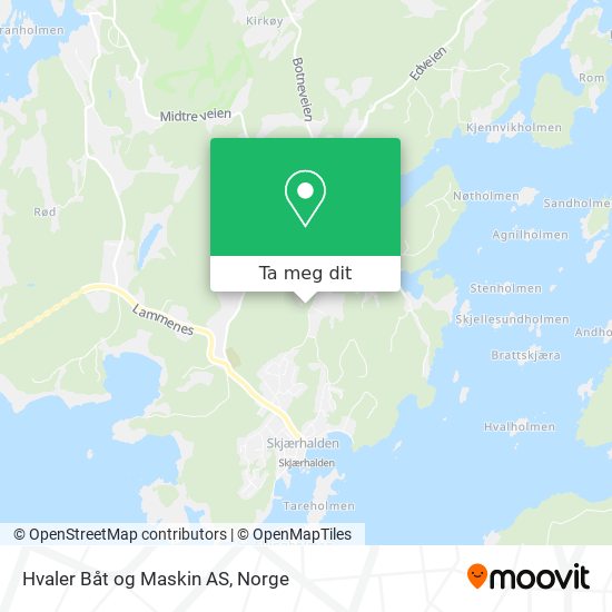 Hvaler Båt og Maskin AS kart