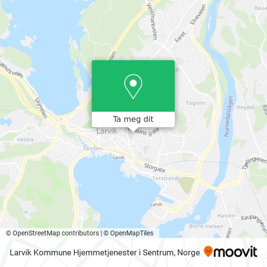 Larvik Kommune Hjemmetjenester i Sentrum kart