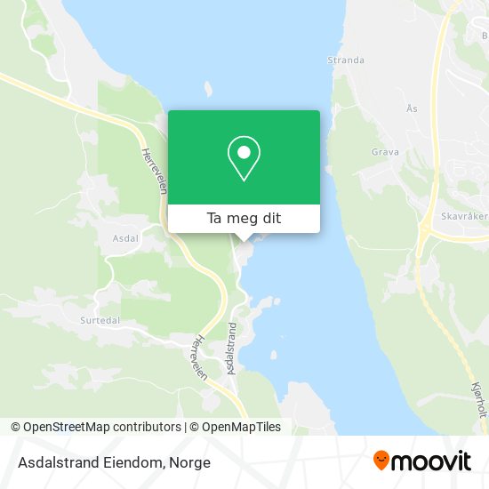 Asdalstrand Eiendom kart
