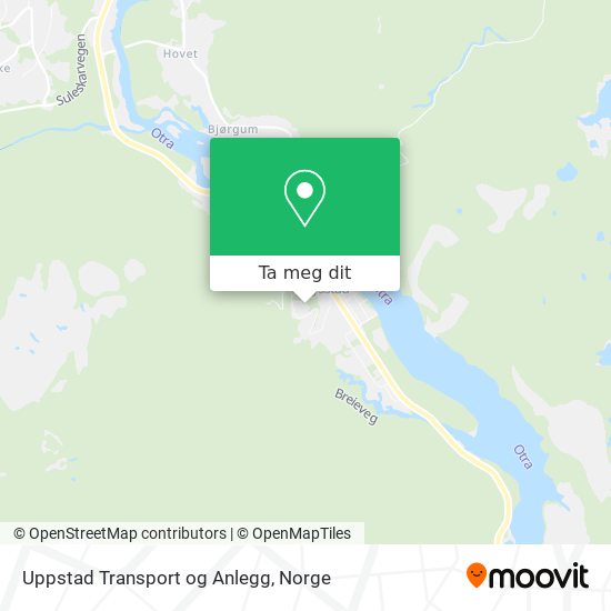 Uppstad Transport og Anlegg kart