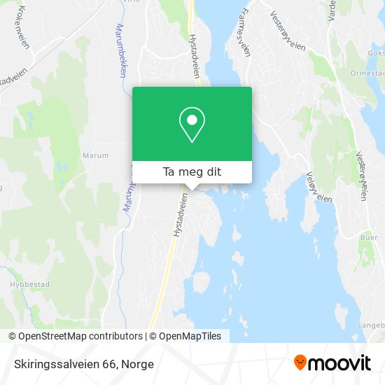 Skiringssalveien 66 kart