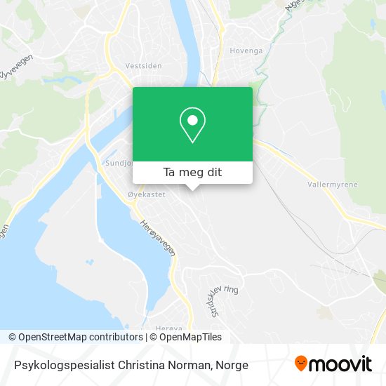 Psykologspesialist Christina Norman kart