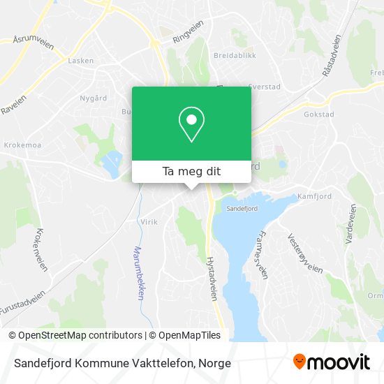 Sandefjord Kommune Vakttelefon kart