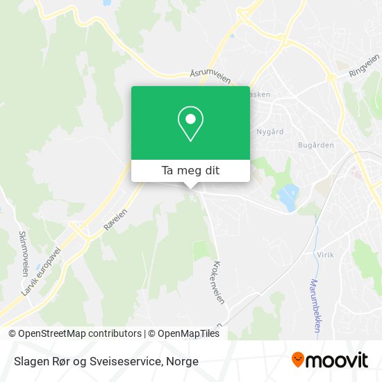 Slagen Rør og Sveiseservice kart