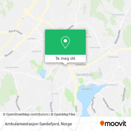 Ambulansestasjon Sandefjord kart