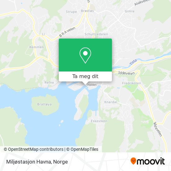 Miljøstasjon Havna kart