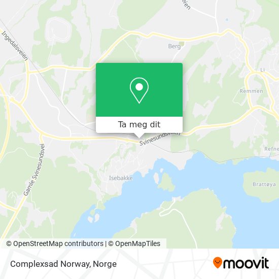 Complexsad Norway kart