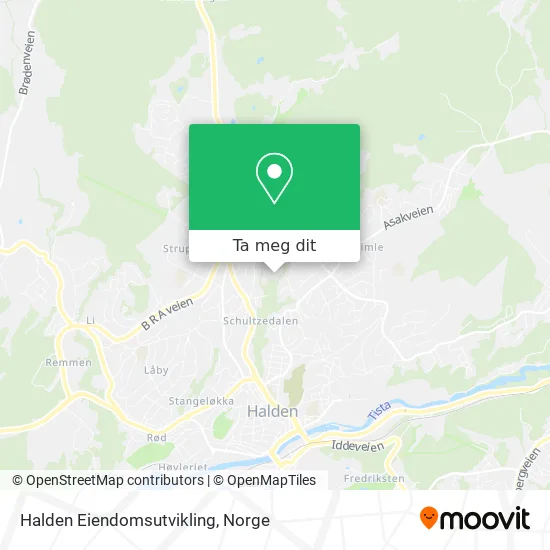 Halden Eiendomsutvikling kart