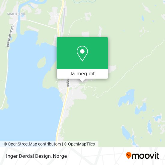 Inger Dørdal Design kart