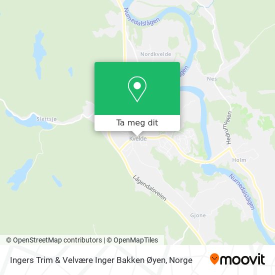 Ingers Trim & Velvære Inger Bakken Øyen kart